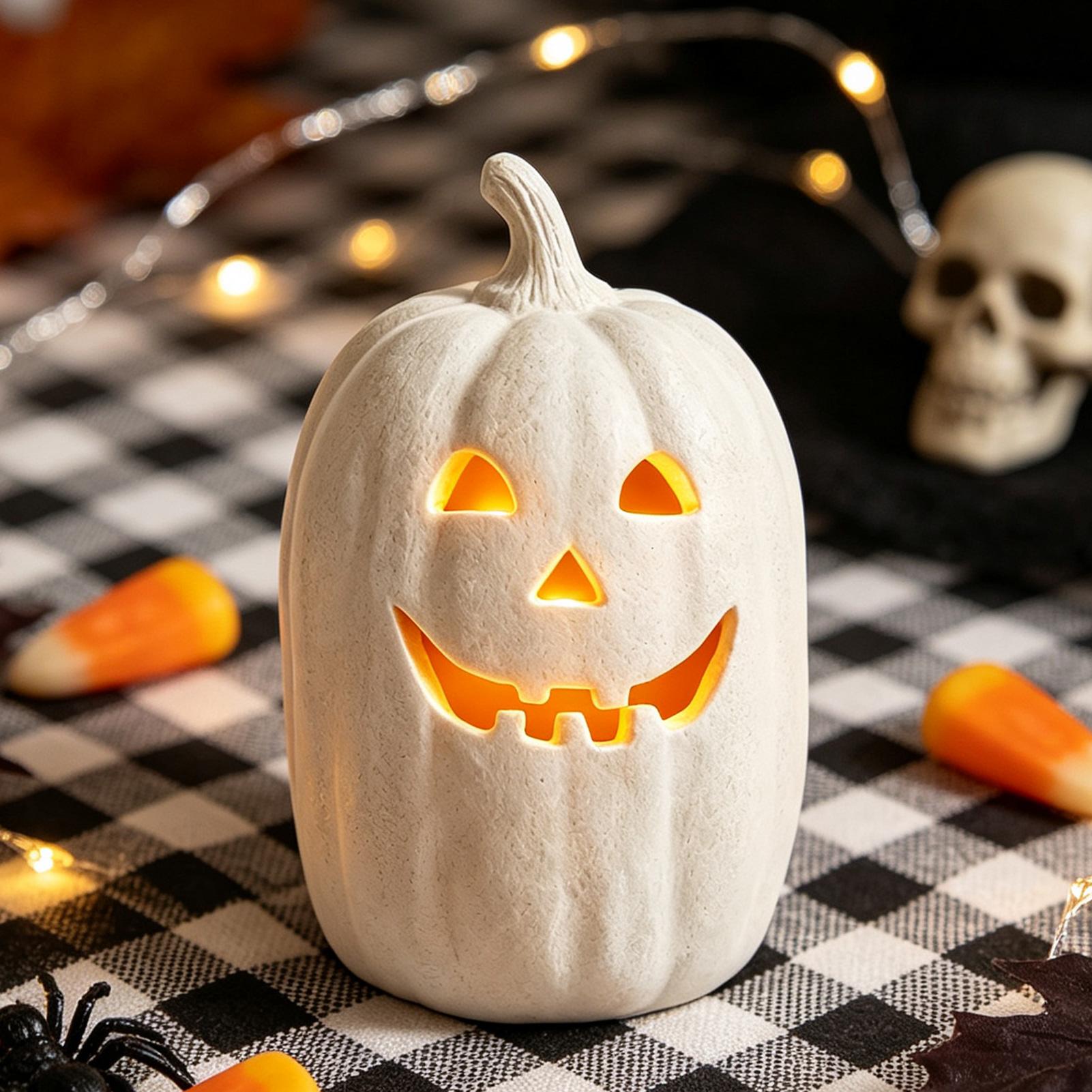Home Decor Halloween - Rękodzieło z dyni na Halloween, żywiczne