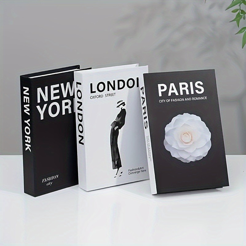 Home Decor Catalog - 3 szt. Sztuczne książki ozdobne, dekoracyjne
