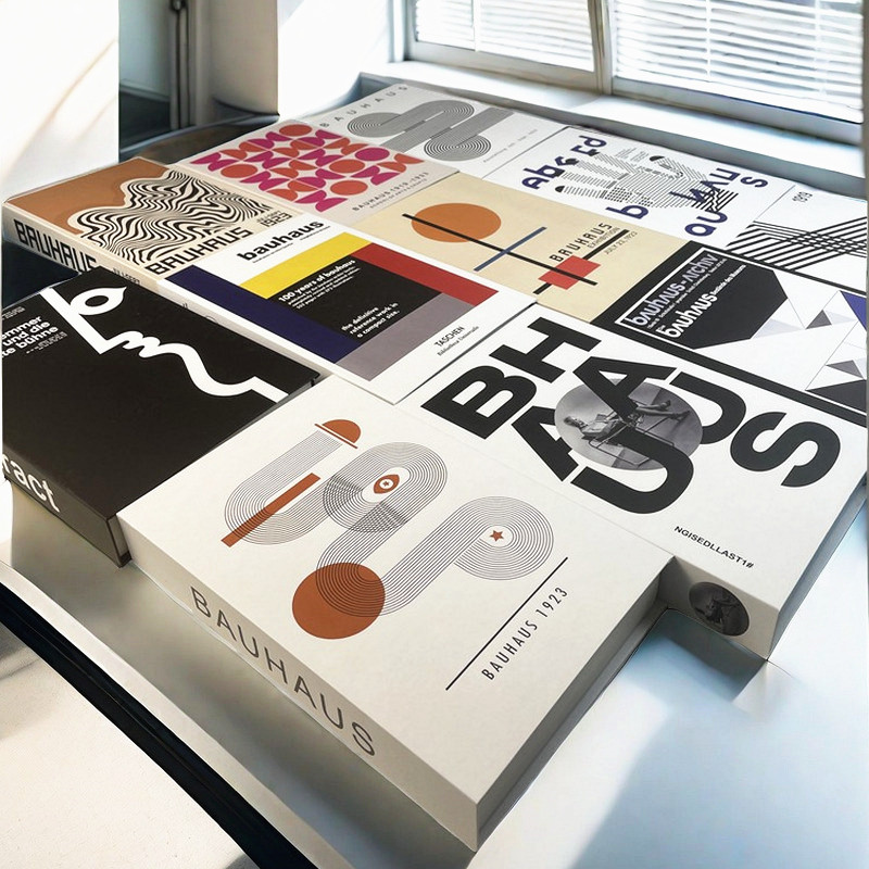 Home Decor Catalog - Abstrakcyjne luksusowe książki dekoracyjne Bauhaus Boho