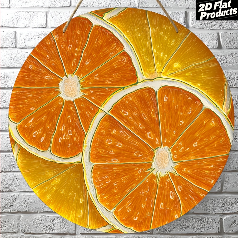 Home Decor Orange - Nowoczesna pomarańczowa aluminiowa dekoracja ścienna 30