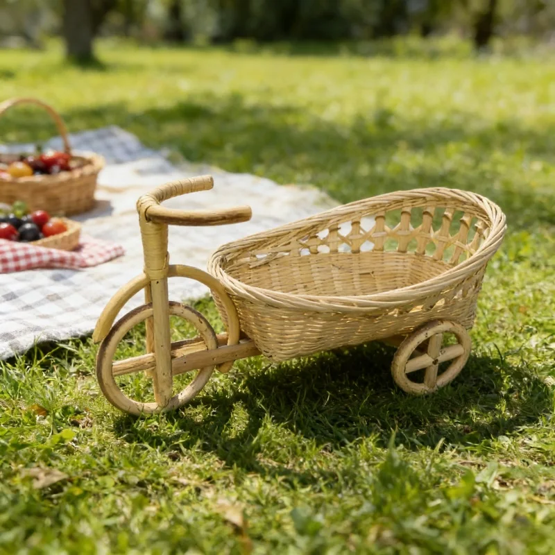Home Decor Rattan - Rekwizyty do fotografii noworodkowej Ręcznie robione