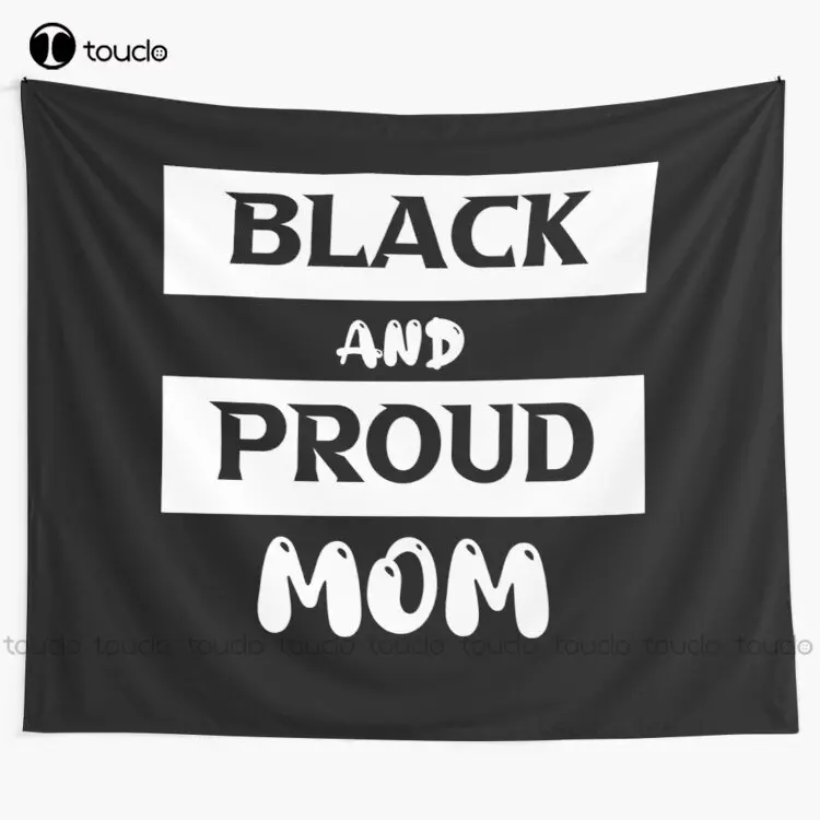 Home Decor Store - New Black & Proud Mom Tapestry
