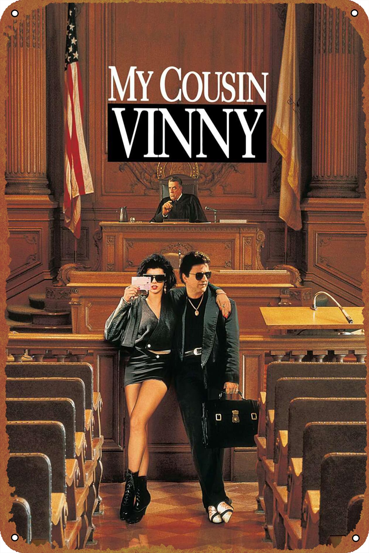 Home Decor Store - Plakat filmowy My Cousin Vinny, metalowy