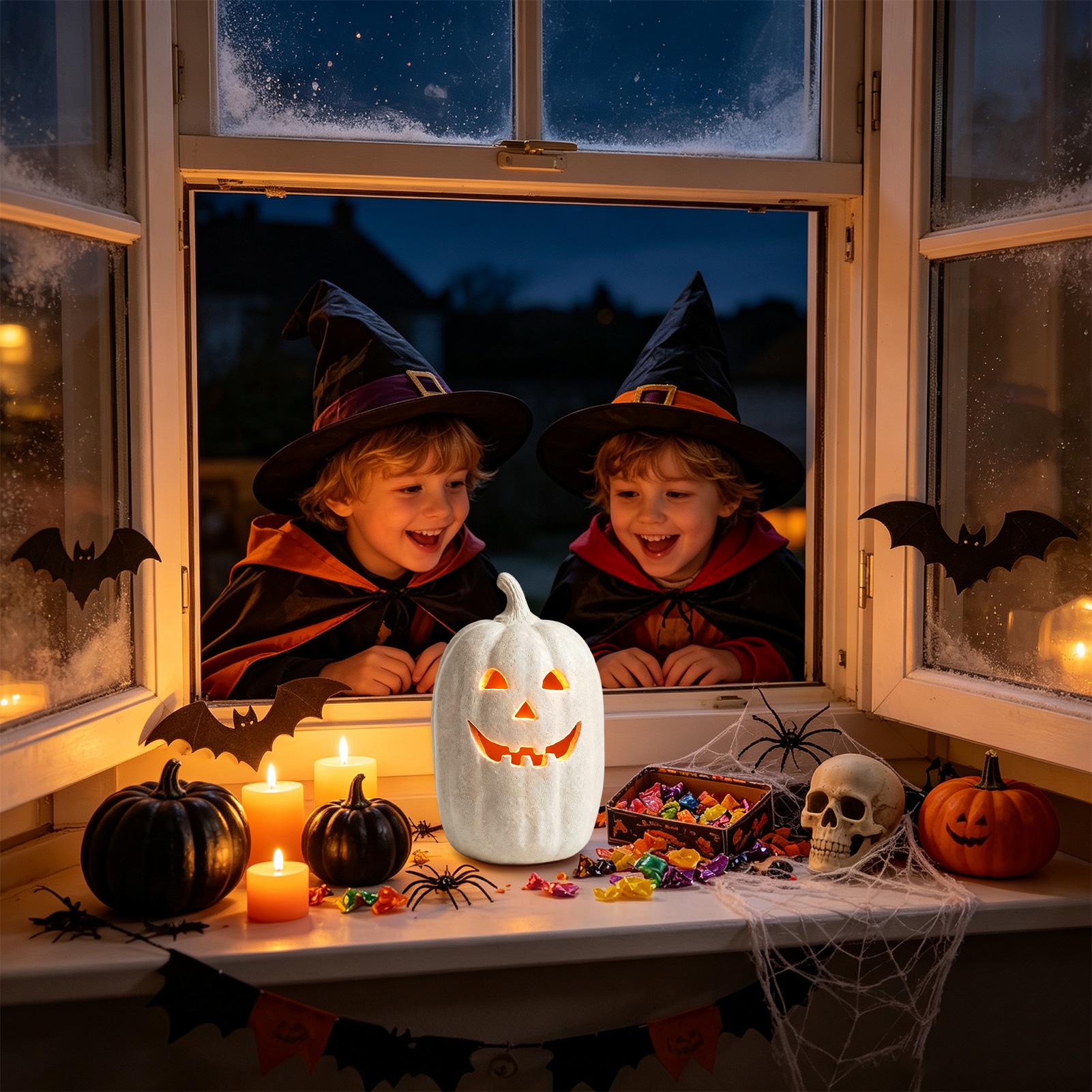 Home Decor Halloween - Dekoracje na Halloween: Dynie z żywicy,