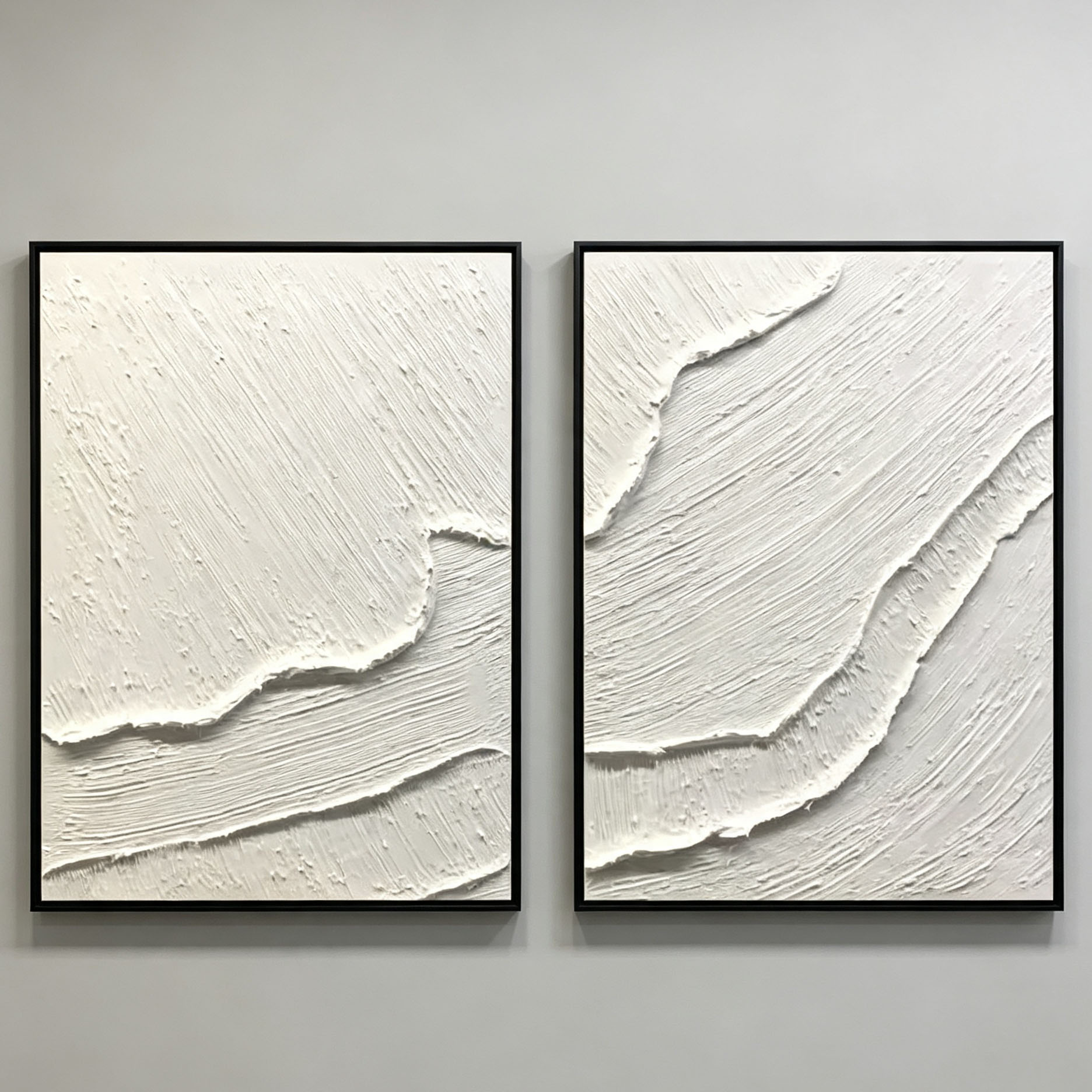 Ręcznie malowany biały obraz o – Home Decor White recenzja i cena