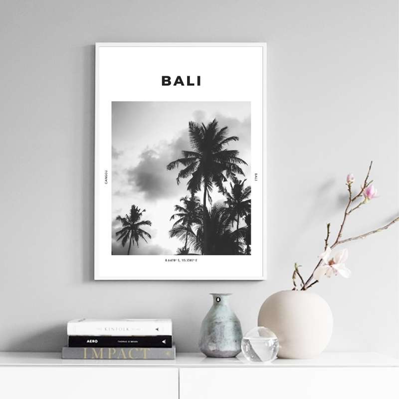 Bali Travel Print czarny biały – Home Decor Ubud recenzja i cena
