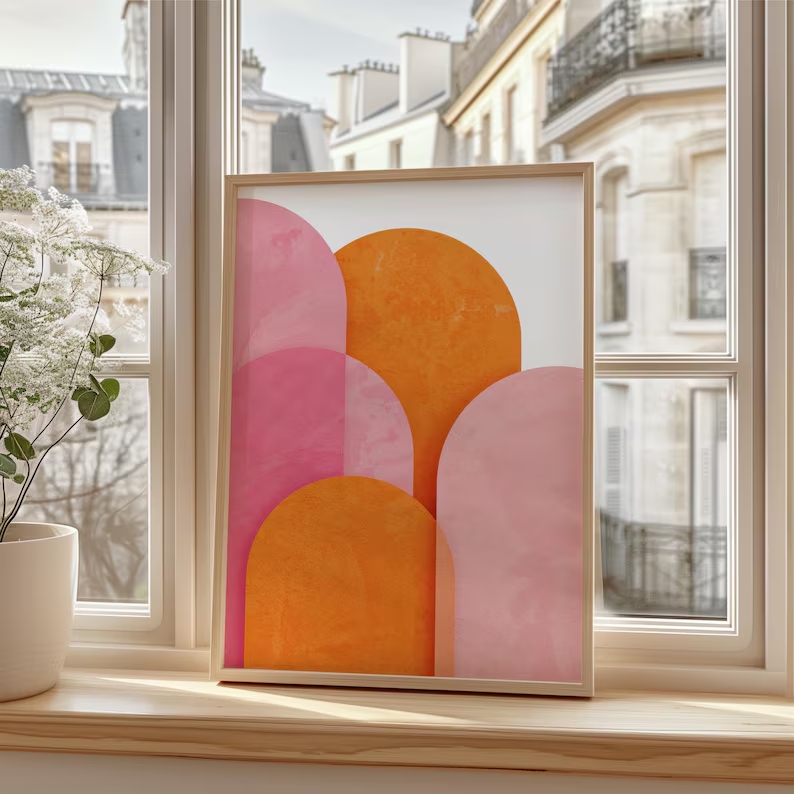Nowoczesny Abstrakcyjny Koloro – Home Decor Orange recenzja i cena