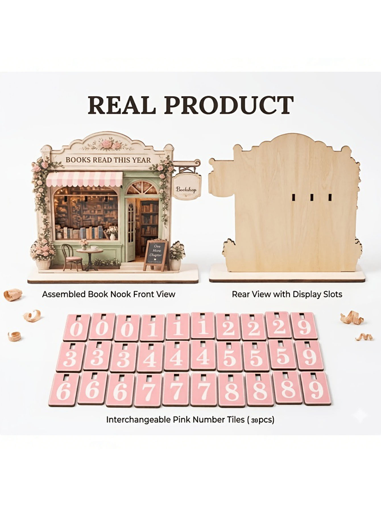 Zestaw drewnianych retro znacz – Home Decor Catalog recenzja i cena