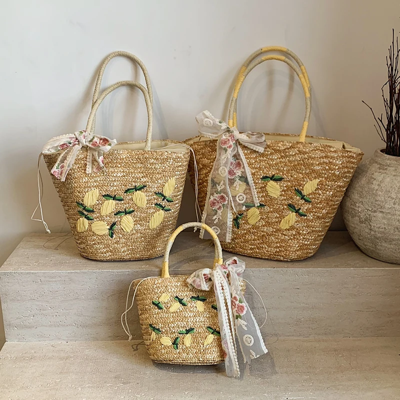 Duża pojemność Plażowa torba n – Home Decor Rattan recenzja i cena