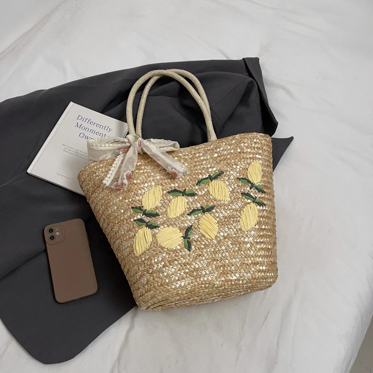 Duża pojemność Plażowa torba n – Home Decor Rattan recenzja i cena