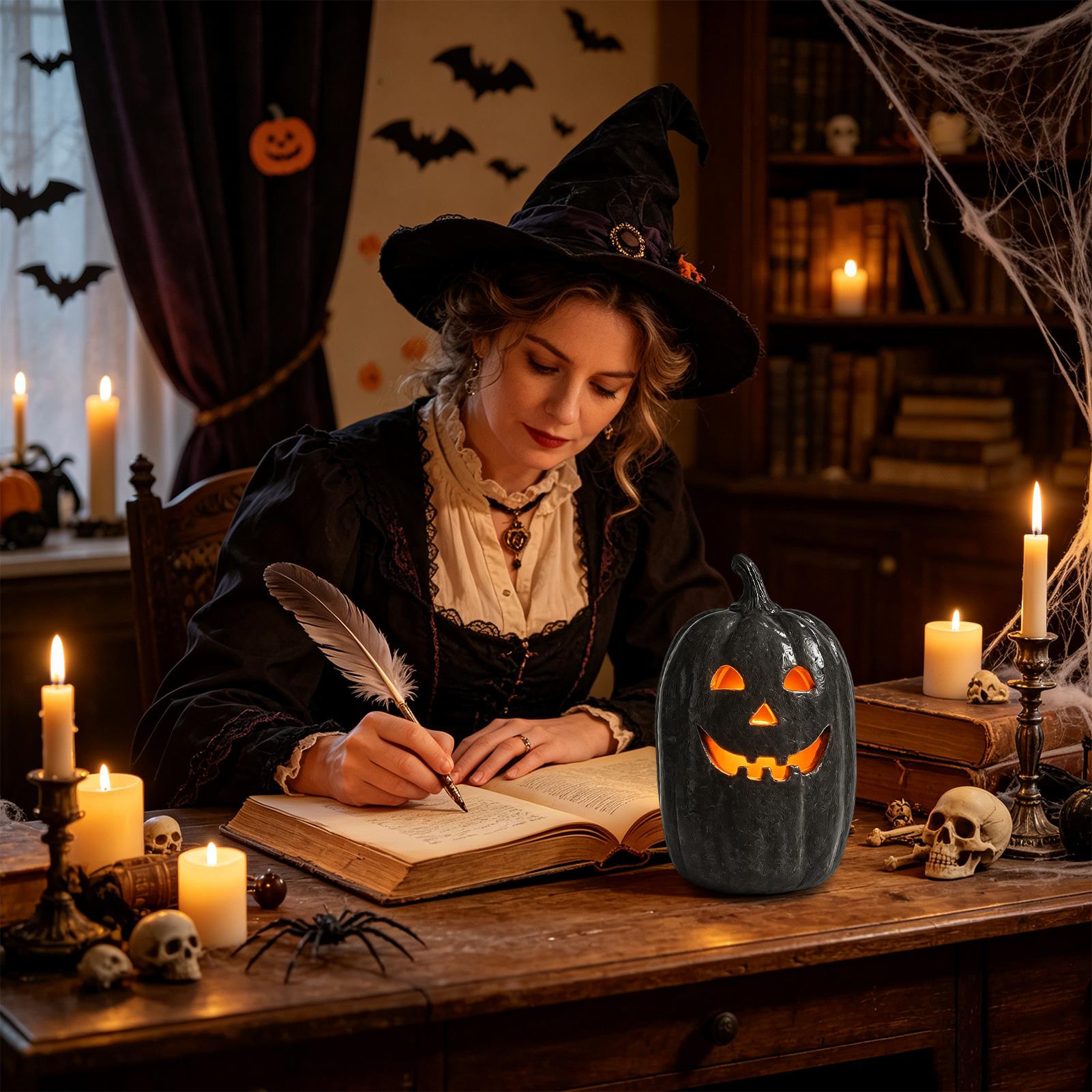 Straszne lampiony dyniowe, ręc – Home Decor Halloween recenzja i cena
