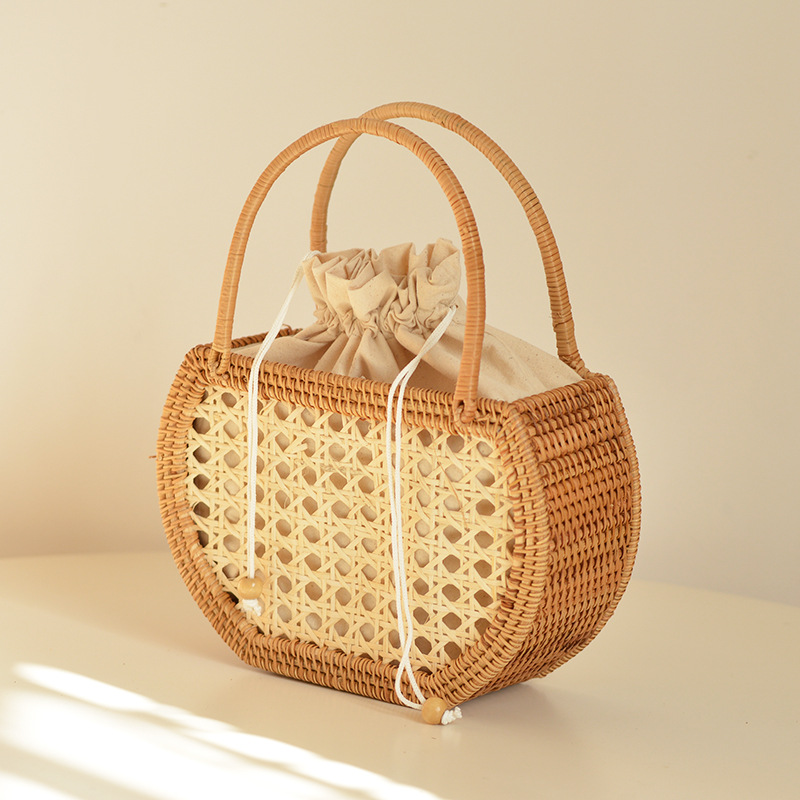 Casual Hollow Rattan Basket Ba – Home Decor Rattan recenzja i cena