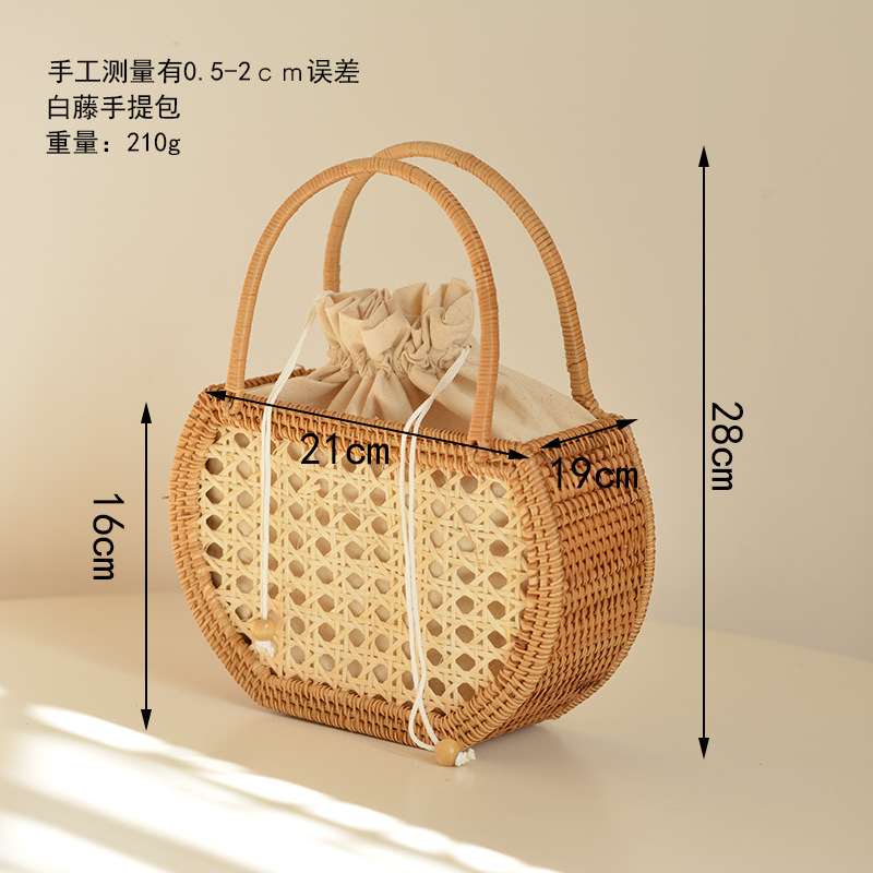 Casual Hollow Rattan Basket Ba – Home Decor Rattan recenzja i cena