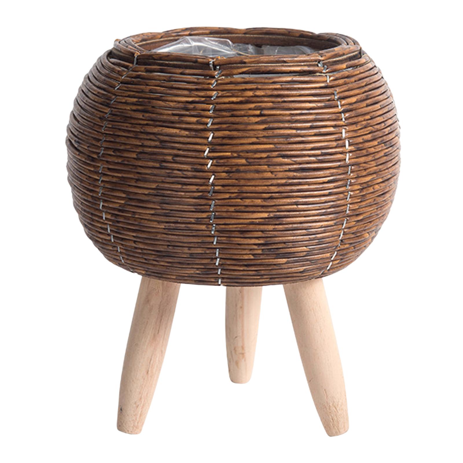 Tkany kosz z podstawką, organi – Home Decor Rattan recenzja i cena