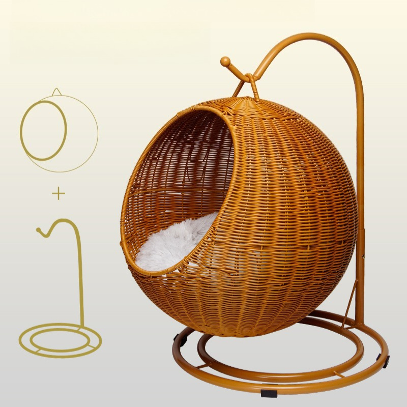 Wiszące legowisko dla kota z r – Home Decor Rattan recenzja i cena