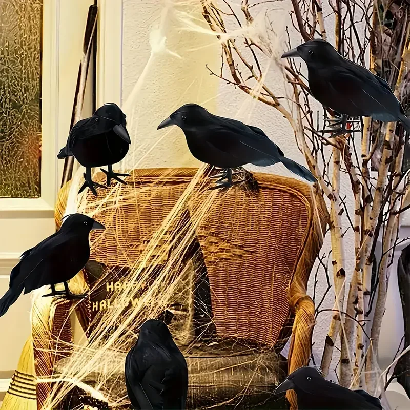 1 szt. Czarna Wrona Dekoracja  – Home Decor Halloween recenzja i cena