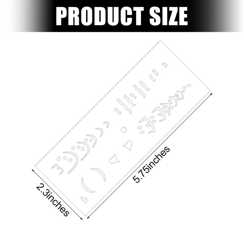 6 szt. Szablony do malowania p – Home Decor Scrap recenzja i cena