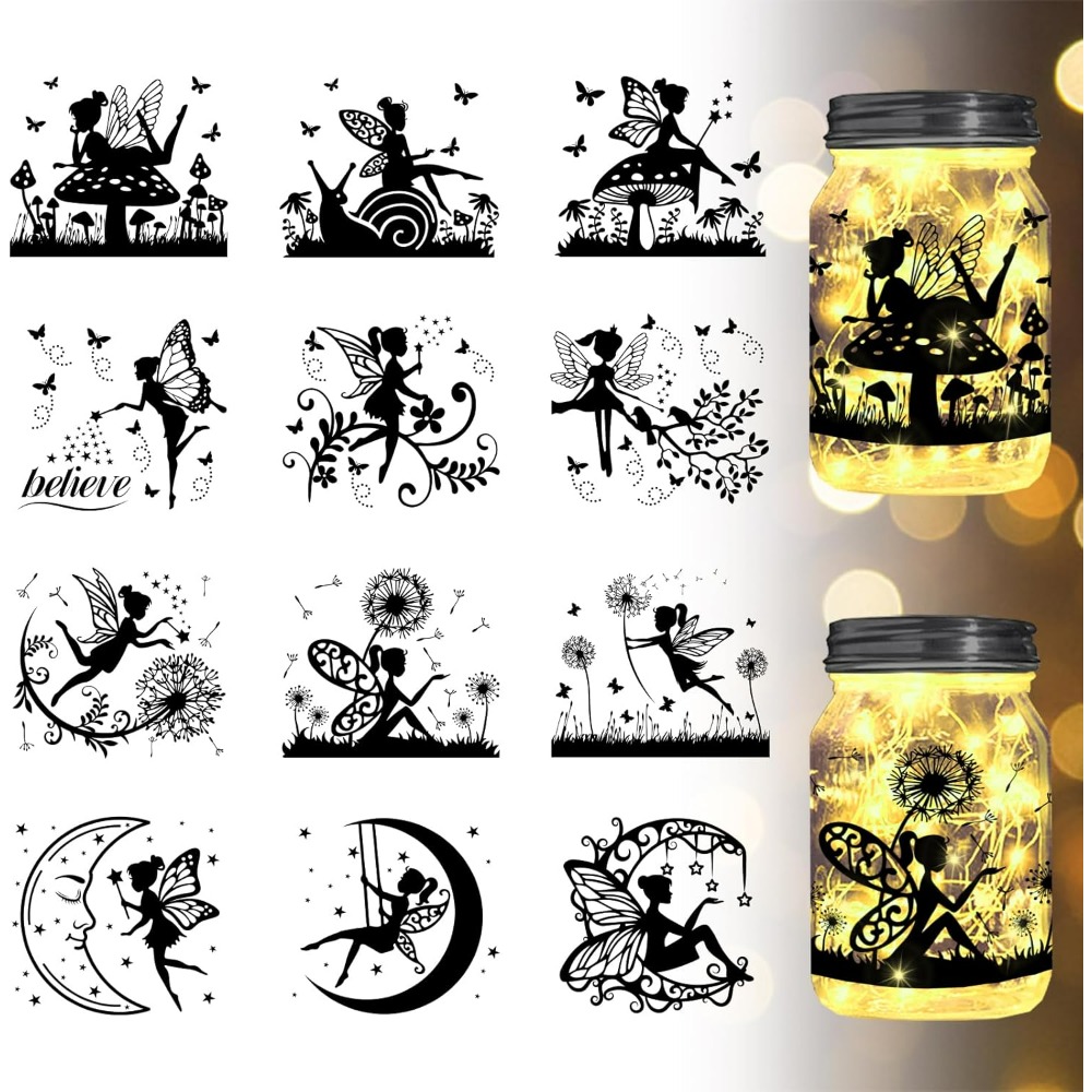 Sylwetka Elfa Słoik Wycinanki  – Home Decor Wallpaper recenzja i cena