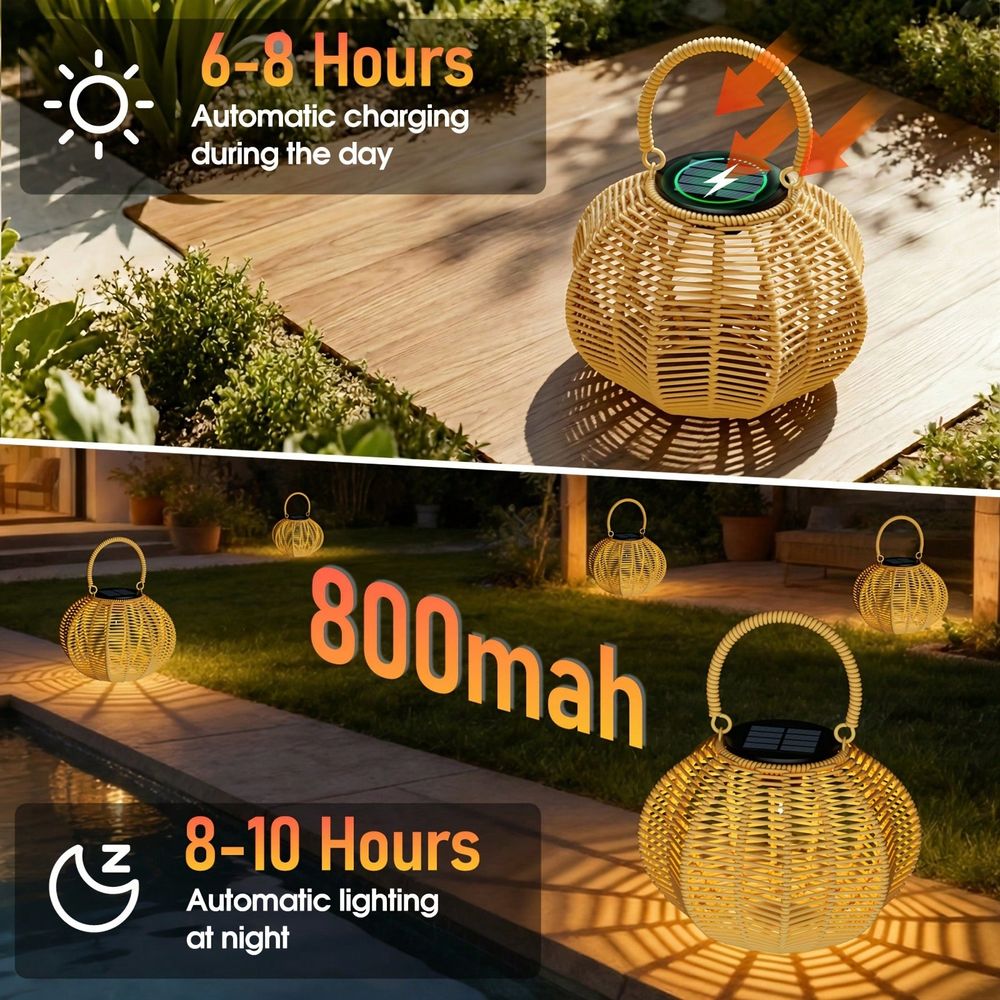 Rattanowa lampa solarna do dek – Home Decor Rattan recenzja i cena