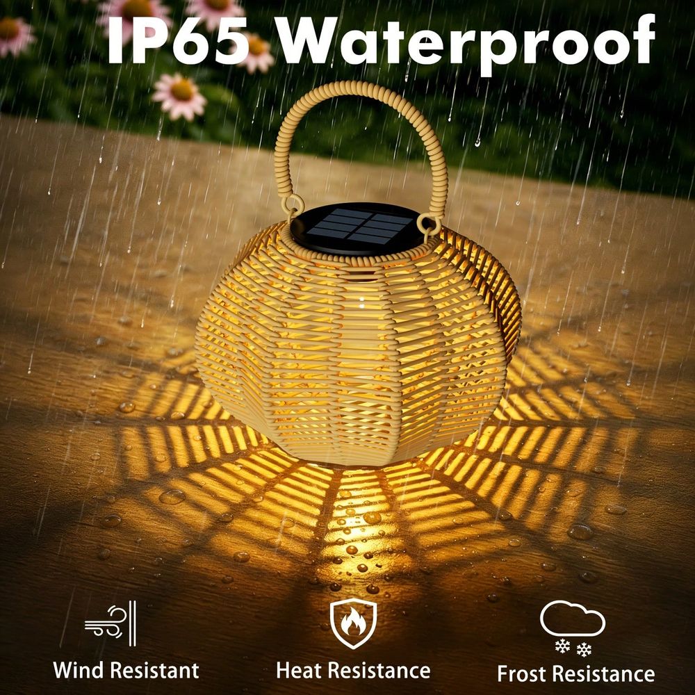 Rattanowa lampa solarna do dek – Home Decor Rattan recenzja i cena