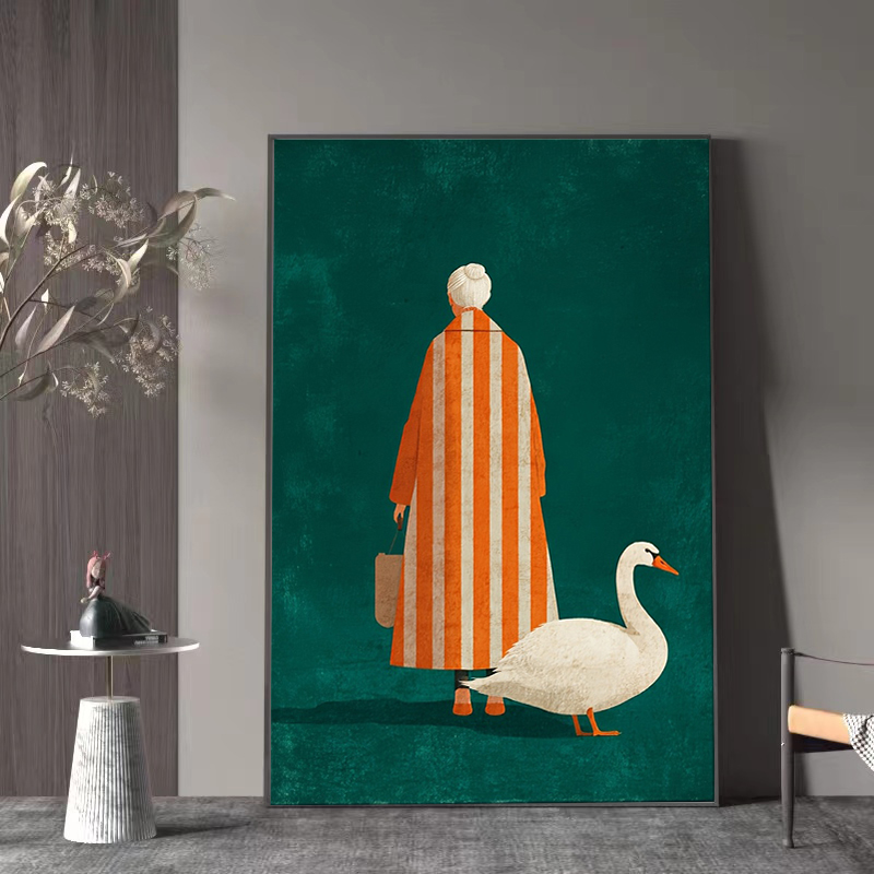 Obraz na płótnie: Stara kobiet – Home Decor Orange recenzja i cena